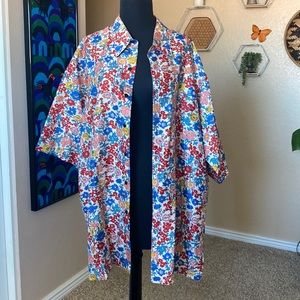 Reyn Spooner Thai Silk floral shirt, XL. Vintage from 90’s.